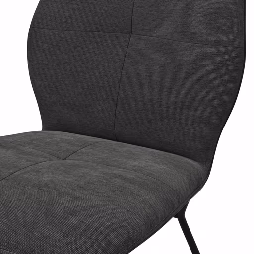 Stuhl Dinner - Stoff, Anthrazit