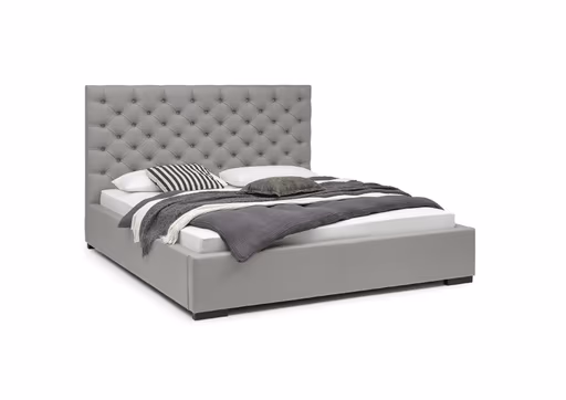 Bettgestell SANDRIN E- Liegefläche ca. 180x200 cm, Stoff, Taupe, inkl.Lattenrost und Stauraum