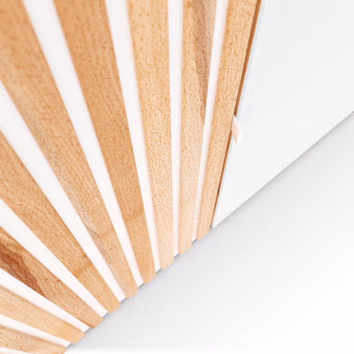 Drehtürenschrank Tigris - B. ca. 300 cm, Kernbuche massiv, geölt