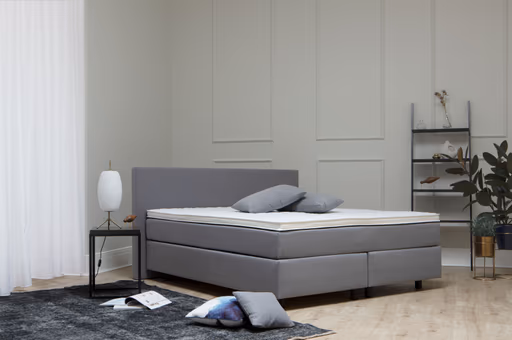 Boxspringbett Rima - Liegefläche ca. 180 x 200 cm, Stoff, Zink