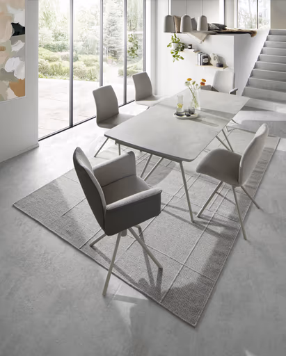 Esstisch Sedana - LB ca. 200x100 cm, HPL, Grau