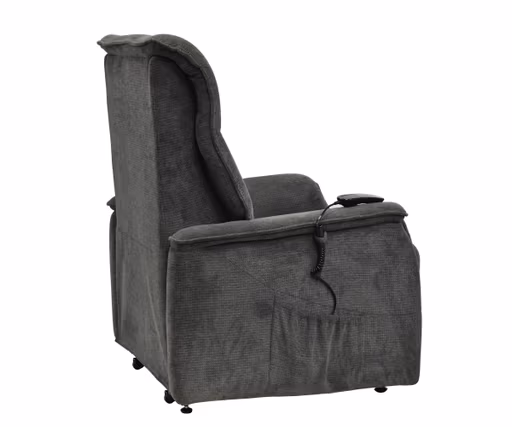 TV-Sessel MIKLAS - Aufstehhilfe, Relaxfunktion, Stoff, Grau