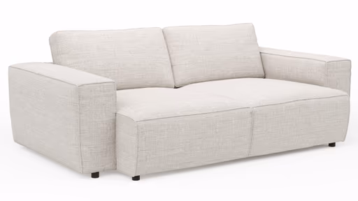 Bigsofa Lilaia - 3-Sitzer Tief, Stoff, Kaschmir