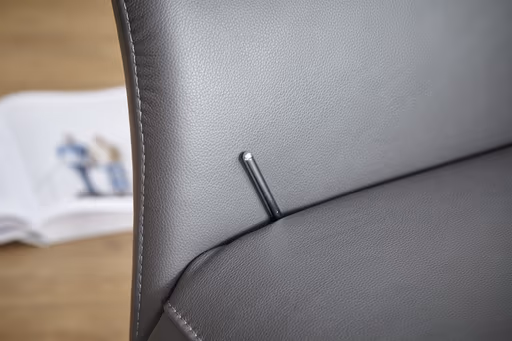 Relaxsessel Trona - Größe S, inkl. Relaxfunktion, Leder, Anthrazit