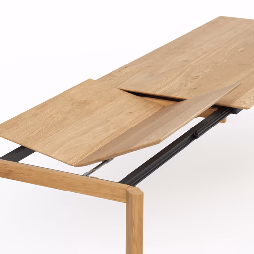 Esstisch Hillsboro - ausziehbar, LB ca. 200x95 cm, Wildeiche massiv