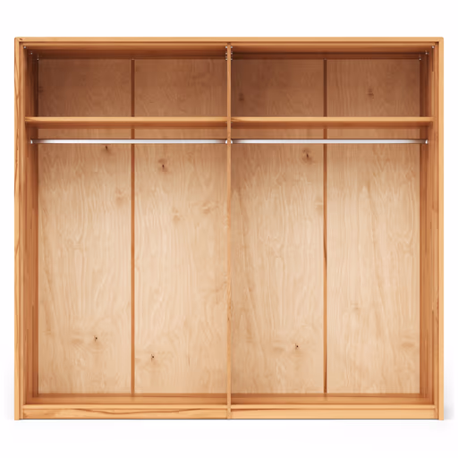 Drehtürenschrank Tigris - inkl. Passepartout, B. ca. 245cm, Kernbuche massiv, geölt