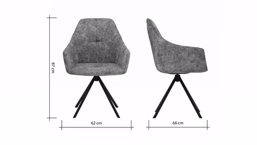 Armlehnstuhl Pinto - Stoff, Orange