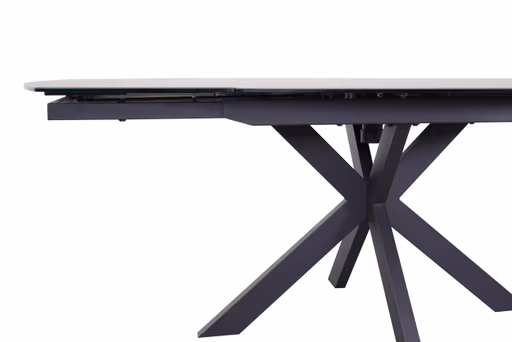 Esstisch MEGGIE - ausziehbar, LB ca. 130x100 cm, Glaskeramik, Grau