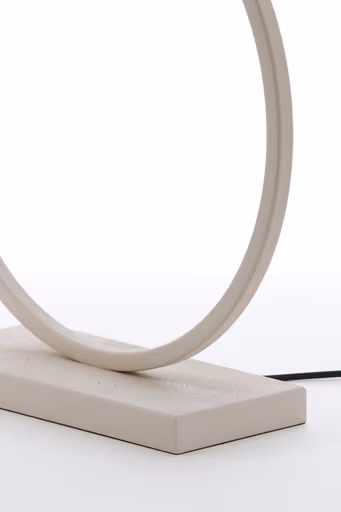 Lampfuß - LBH ca. 40x12,5x52 cm, Creme