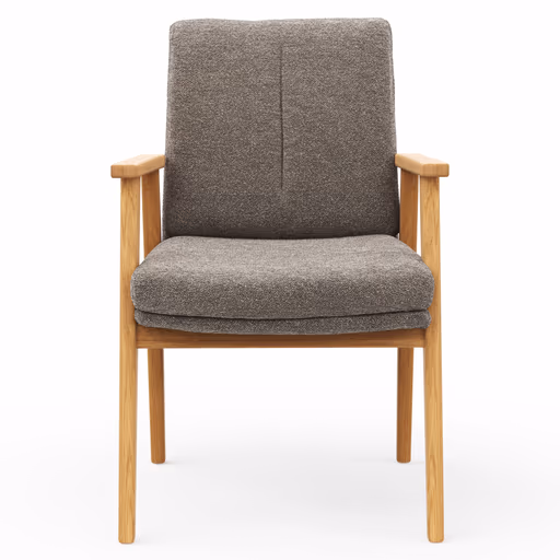 Armlehnstuhl Flore 2 - Stoff, Bronze