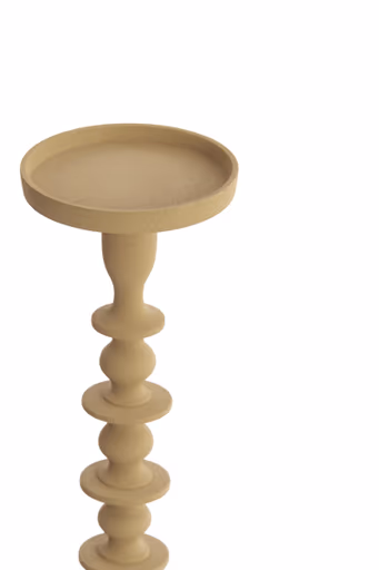 Kerzenleuchter - DH ca. 11x35,5 cm, Beige