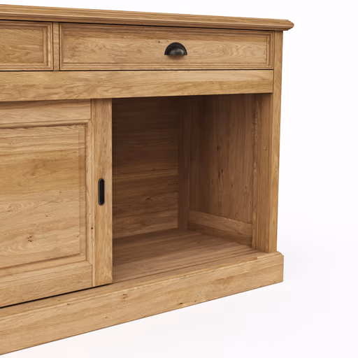 Anrichte Louisiana - Wildeiche teilmassiv, geölt