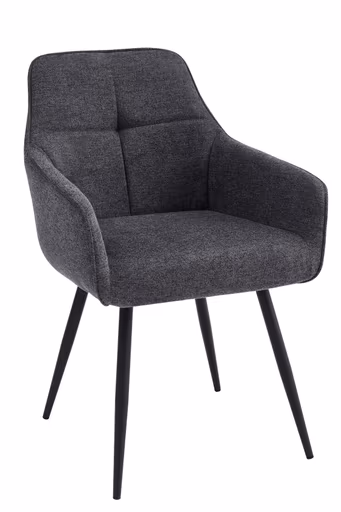 Armlehnstuhl - Stoff, Anthrazit