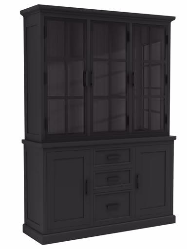 Buffetschrank Litchfield Metal - Graphit, Non-Antique / Metal, Black