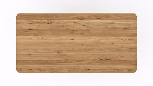 Esstisch Belfast - LB ca. 200x100 cm, Eiche massiv, X-Gestell asymmetrisch