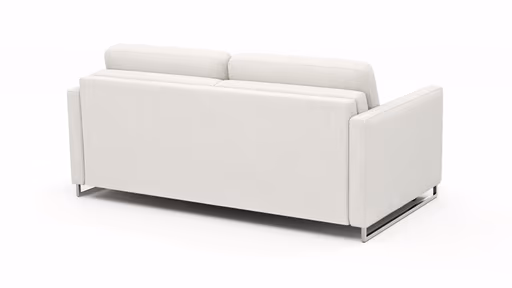 Sofa Nuoro - 2,5-Sitzer inkl. Schlaffunktion, Armlehne mit Kufe, Stoff, Natur