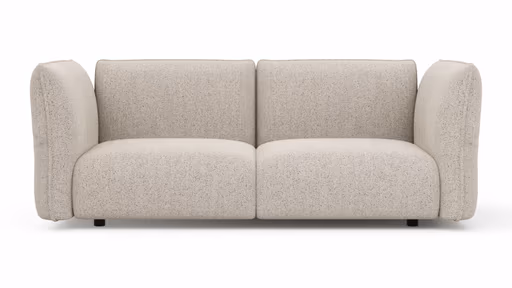 Sofa Motone - 3-Sitzer, Stoff, Beige