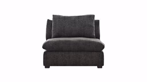 Sessel Ulf - Cord,  Anthrazit