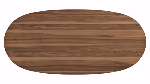 Esstisch Nayara - LB ca. 200x100 cm, Wildnussbaum massiv, geölt