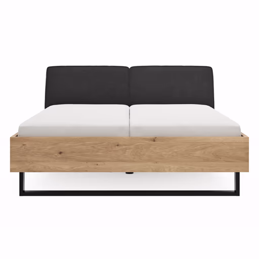 Nachtkonsole Viana - Balkeneiche Furnier, Lack Anthrazit