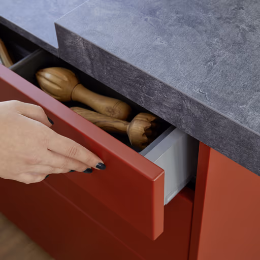 Inselküche 54.160 CO 4 522, Tiefblau samtmatt