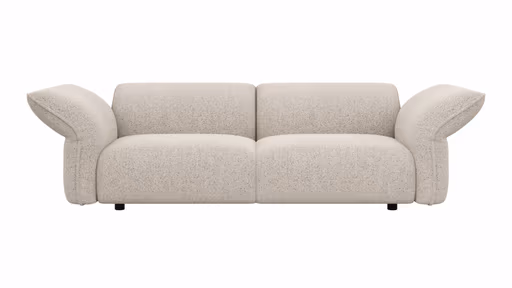 Sofa Motone - 3-Sitzer, Stoff, Beige