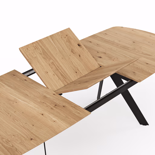 Esstisch Dinner - ausziehbar, LB ca. 220x100 cm, Eiche massiv