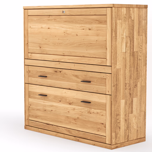 Sekretär Faro 6.0 - Wildeiche massiv, natur geölt