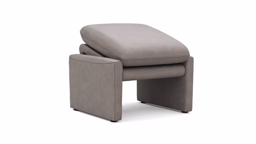 Hocker Tenero - inkl. Sitzhöhe verstellbar, Stoff, Grau