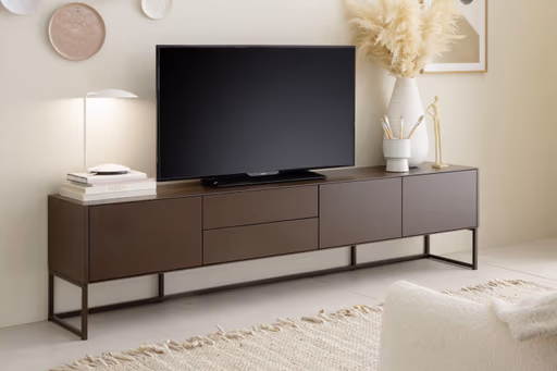 Lowboard Ove - B ca. 225cm, Lack Matt, Zartbitter