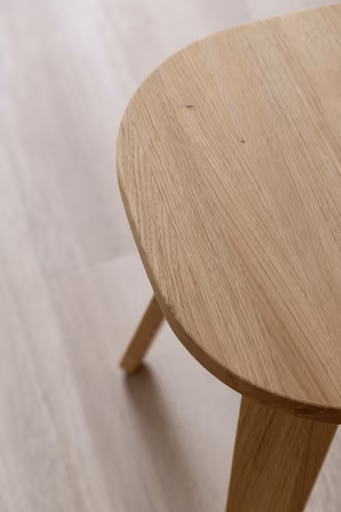 Hocker Signe - BHT ca. 40x50x40 cm, Asteiche massiv, Geölt