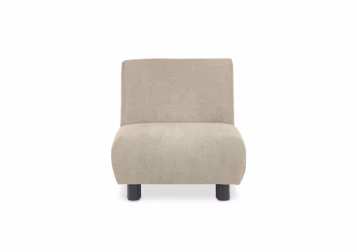  Faltsessel EBBY - ohne Armlehne inkl. Schlaffunktion, Stoff, Taupe