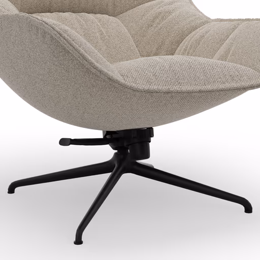 Sessel Unn - Stoff, Beige