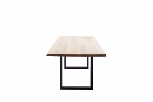 Esstisch - LB ca. 180x100 cm, Wildeiche massiv geölt, Baumkante