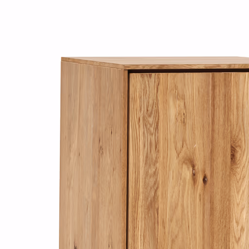 Vitrine Saratoga - rechts, Wildeiche massiv, natur geölt