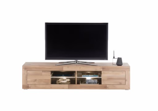 TV-Lowboard - mit Beleuchtung, B ca. 181 cm, Montana Eiche Nachbildung