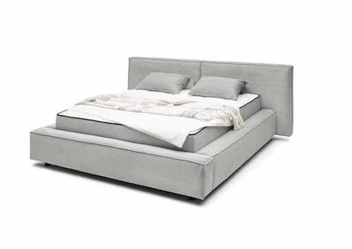 Polsterbett- Liegefläche ca. 180x200 cm, Stoff, Salbei, inkl. Matratze