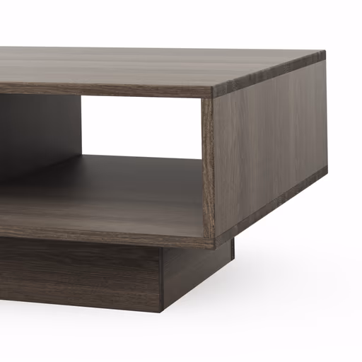 Couchtisch Saratoga - Buche massiv, silbergrau geölt