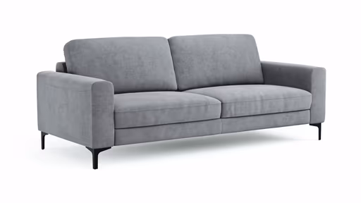Sofa Oviedo - 3-Sitzer, Stoff, Grau