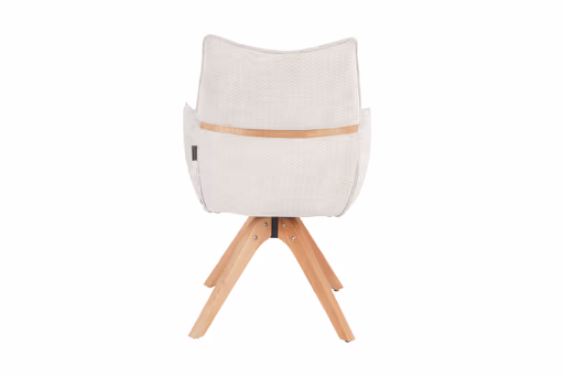 Armlehnstuhl MAROU - drehbar, Stoff, Beige