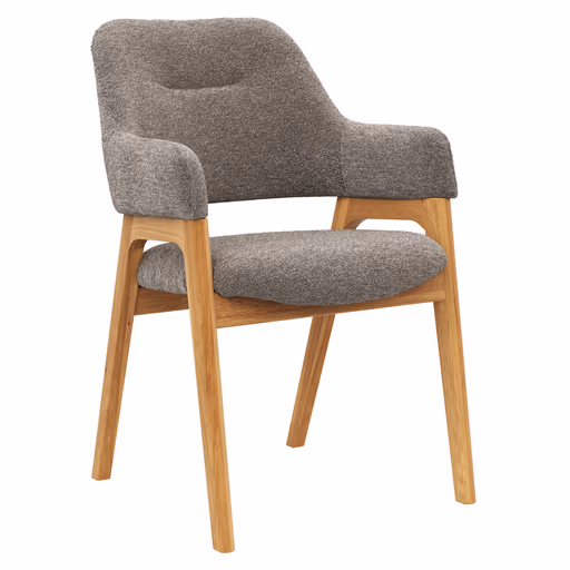 Armlehnstuhl Flore 1 - Stoff, Bronze