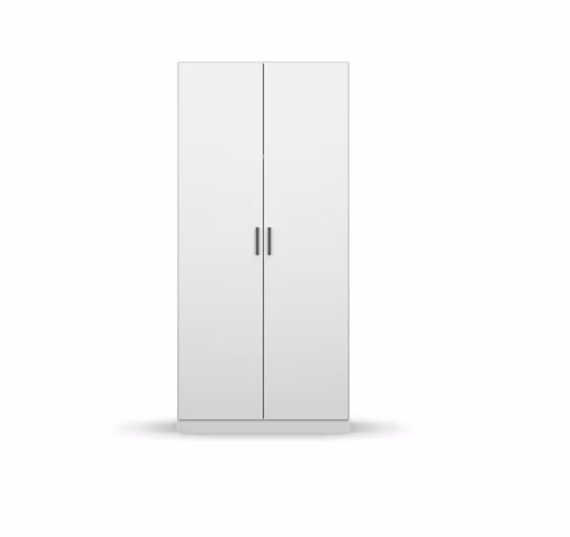Drehtürenschrank RHONDA- B ca. 91 cm, Weiß