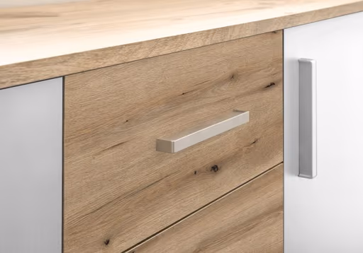 Kommode - B ca. 120 cm, Eiche Evoke Nachbildung, Weiß