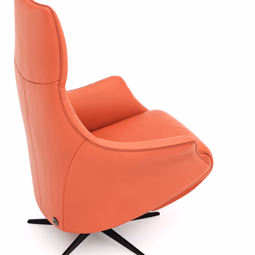 Relaxsessel Girona - Relaxfunktion (motorisch), Leder, Rot