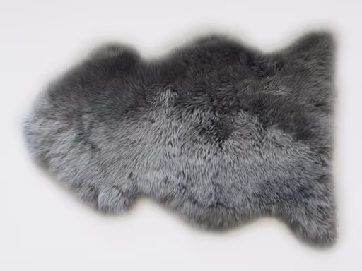 Natur-Schaffell - LB ca. 95x60 cm, Quarry (grau)