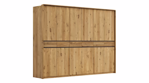 Drehtürenschrank Baltimore - inkl. Passepartout, B ca. 297 cm, Wildeiche massiv