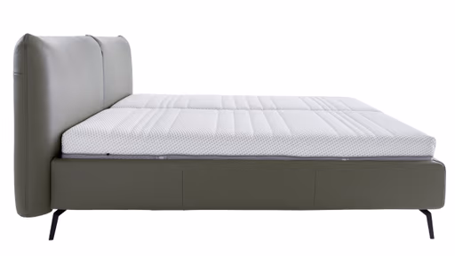 Polsterbett Delia - Liegefläche ca. 180x200 cm, Leder Olive