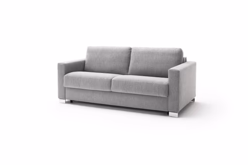 Sofa Nuoro - 2,5-Sitzer inkl. Schlaffunktion, Armlehne 1, Stoff, Grau