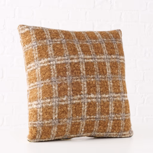 Deko-Kissen - BL ca. 45x45 cm, Braun/Grau