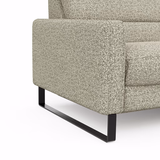 Ecksofa Valera - 3-Sitzer mit Longchair rechts inkl. Rückenlehne verstellbar und Relaxfunktion motorisch, Stoff, Limone